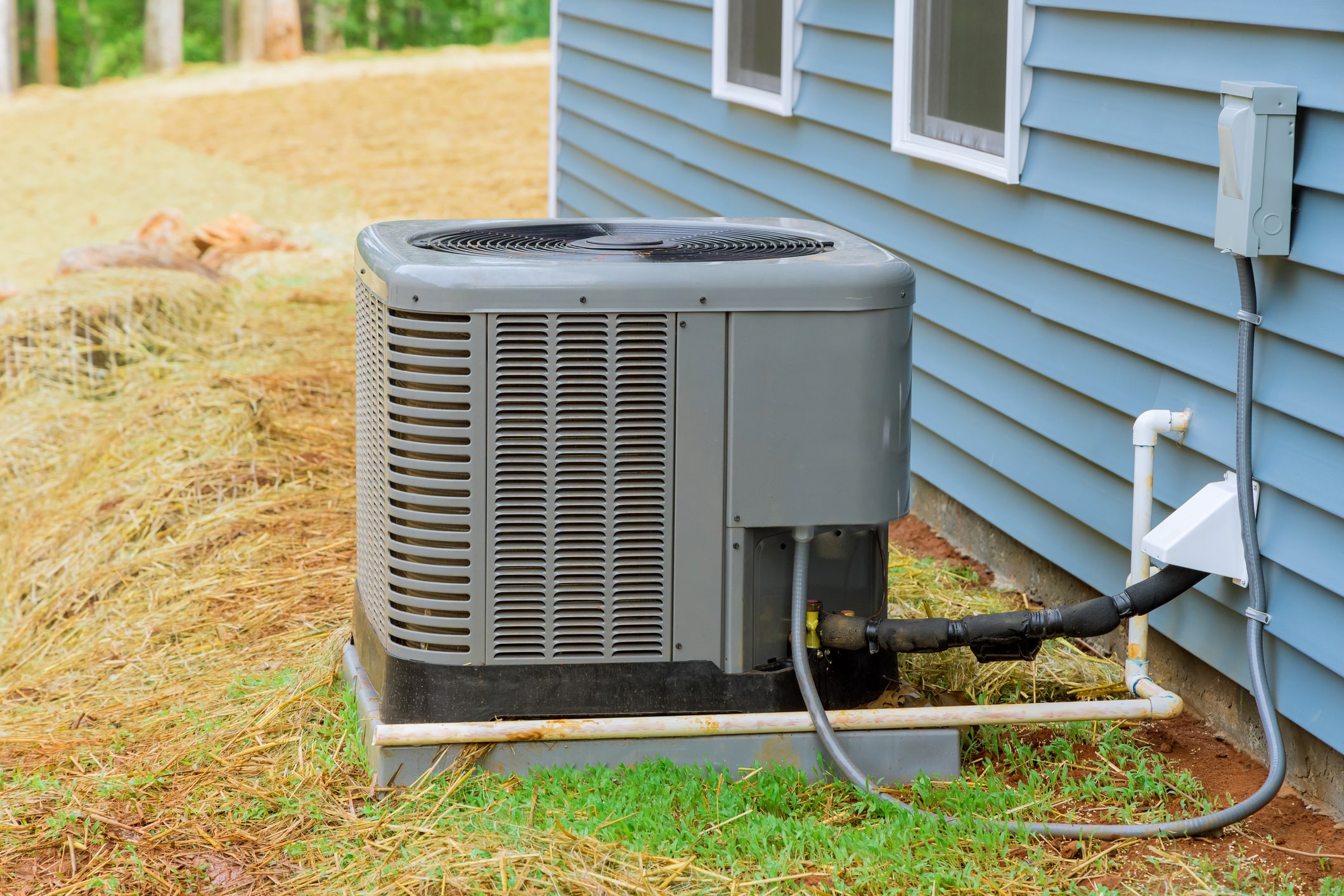 HVAC installation team completing a system install in Concord, NC